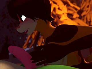 Furry hentai girl gives a sloppy blowjob in hot 3D porn video