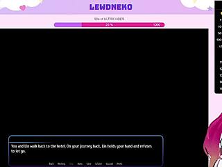 Vtuber Lewdneko Plays Harem Hotel Part 24 With Big Tits Maid In 3d