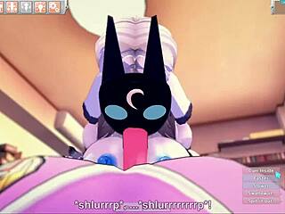 Kindred Boldly Fucks Her Favorite Prey In 3D Lesbian Futanari Scene.