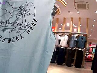 Fitting Room Sex Ends with Cum Swallow