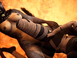 Furry Jackal And Furry Dragon Engaging In Lesbian Scissoring Sex Game