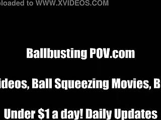 Testicle Destruction Fun with Bound Humiliation Tactics