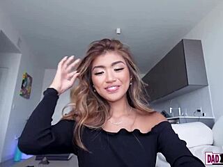 Asian Stepdaughter Clara Trinity Craves More Hard Fingering Action