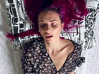 Cute young hentai girl reaches three intense orgasms with eye contact