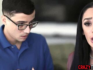 Sheena, your big ass is amazing, Ricky says during fuck