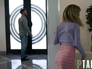 seth gamble fucks petite teen demi hawks hard in pov. she blows his big cock and takes it in her ass