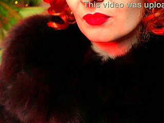 Lipstick and fur goddess Arya Grander rules with fetish charm