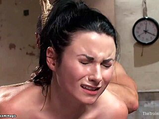 Brunette Trainee Pussy And Ass Toyed With Fetish Submission And Pain