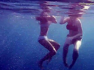 naked teen girls having fun in tenerife water