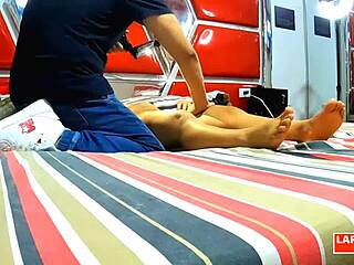 room casting with perla rica for a full body massage