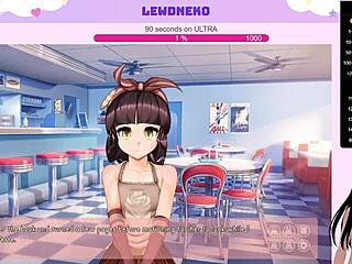 Lewdneko Plays Naked in Hentai Dating Game Part 1