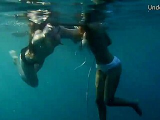 naked teen girls having fun in tenerife water