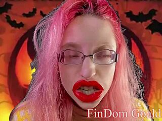 Bold Halloween Fantasy of Femdom Gelding Penectomy