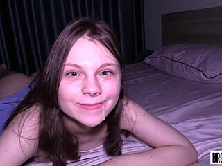 Cutie at the beach makes him cum three times unexpectedly