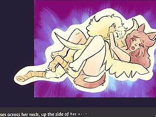 Two Chicks Play Poker In Furry Strip Game