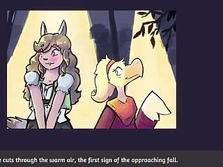 Two Chicks Play Poker In Furry Strip Game