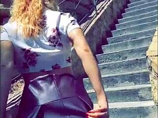 13 mn of sex and flashing in public outdoor nude panties scene