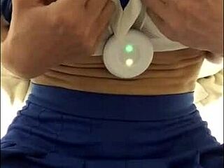 Check out this crossdress cheerleader in action