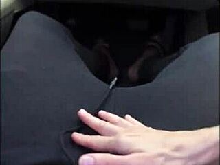 Amateur Gay Couple Engages in Intense Anal Sex Inside a Car