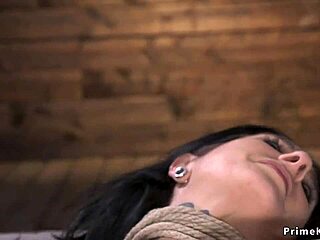 Alt Slave Zapped and Tied in Rough Bondage Play