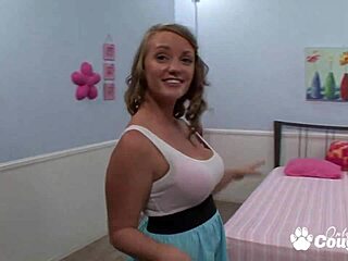 Aliysa Moore has a big ass and she gets a facial in this scene.