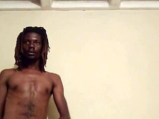 Soloboy stroking massive cock solo.