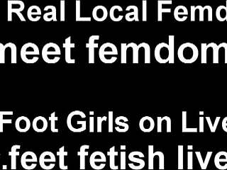 Foot fetish femdom video with a beautiful woman who tempts with her feet.