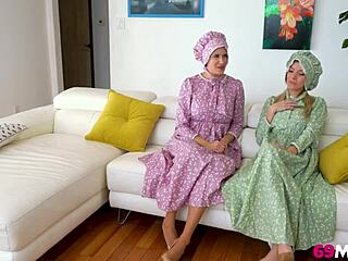 Watch these amish stepmoms swap dicks
