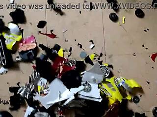 Watch Her Crush Cars With Boots While Sucking Big Cock?