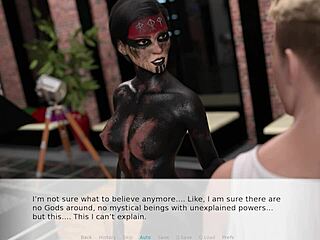 Shaved pussy gets cumshot on big tits during Christmas night play.