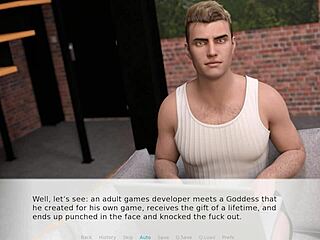 Shaved pussy gets cumshot on big tits during Christmas night play.