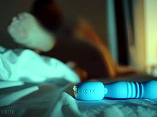 Caught masturbating with loud cum, testing HoneyPlayBox JOI thrust toy