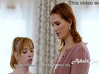 Petite teen stepdaughter rekindles lesbian relationship with curvy milf stepmom