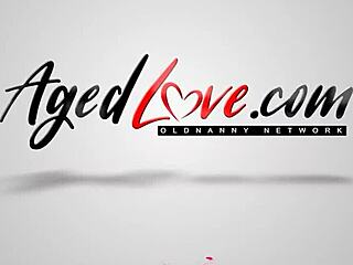 Sexy mature redhead in threesome with big tits and stockings