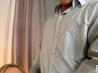 Bibi Noel is a blonde bombshell who is ready for a hot threesome.