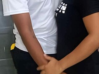 Delivery guy fucks my tight ass for the snack!