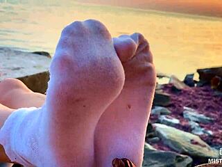 Gorgeous feet in socks tease in this compilation