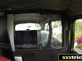 big fake tits british bird getting screwed by older london cabbie