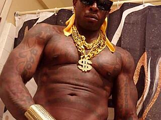 Brunette worships big black hairy monster cock in neighborhood scene