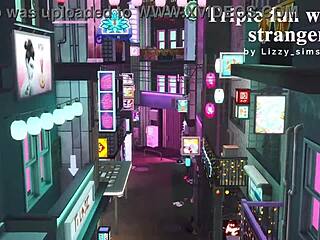 Horny blonde stepsister gets fucked by stepbrother and stranger in Sims 4 3D animation