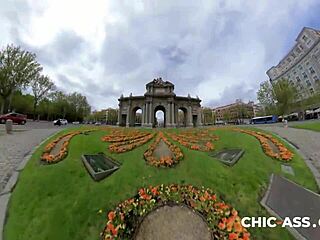 this gorgeous blonde spanish chick had a crazy ons with cumshot on her ass