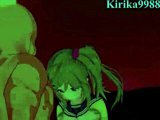 nadeshiko kagamihara and aoi inuyama have intense sex with old man in hentai