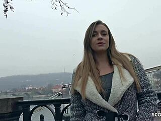 German scout nails big natural tits teen 18+. Josephine bangs hard at real pickup casting!