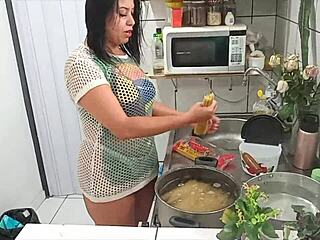 Sarah rosa shows ass and tits in lingerie