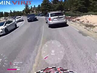 OMG! Sucking balls from Mt Lassen to Lake Tahoe in wild car ride for cum!