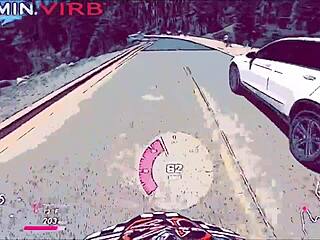OMG! Sucking balls from Mt Lassen to Lake Tahoe in wild car ride for cum!