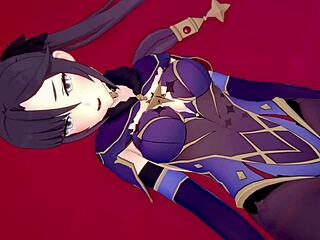 Mona wants to get fucked in the love hotel during Genshin Impact gameplay 😏