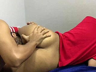 Cheerleader with pigtails gets involved in a scenario after school featuring ricky valenz