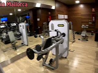 huge ass brazilian babe gets pounded hard at gym