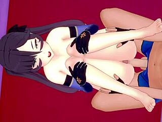 Mona wants to get fucked in the love hotel during Genshin Impact gameplay 😏